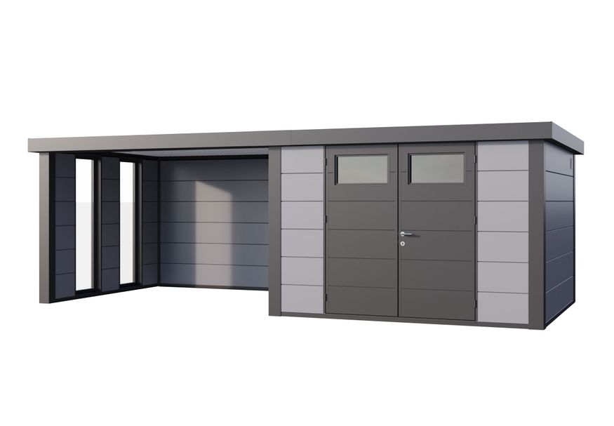 Foto van Telluria Classico 3030 lounge Large links - met ramen - lichtgrijs