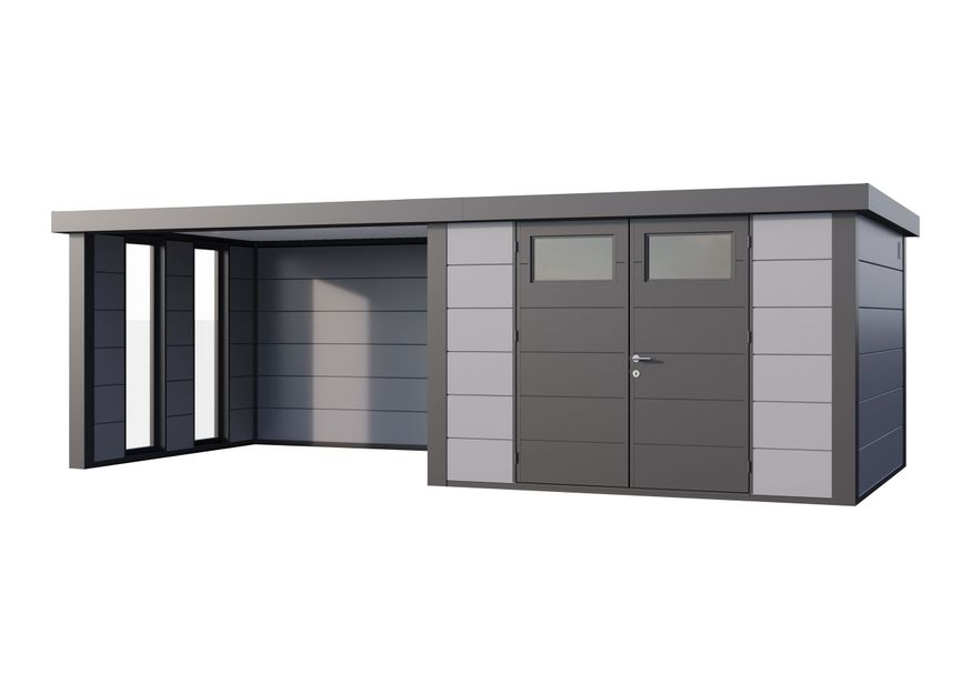 Foto van Telluria Classico 3330 lounge Large links - met ramen - lichtgrrijs