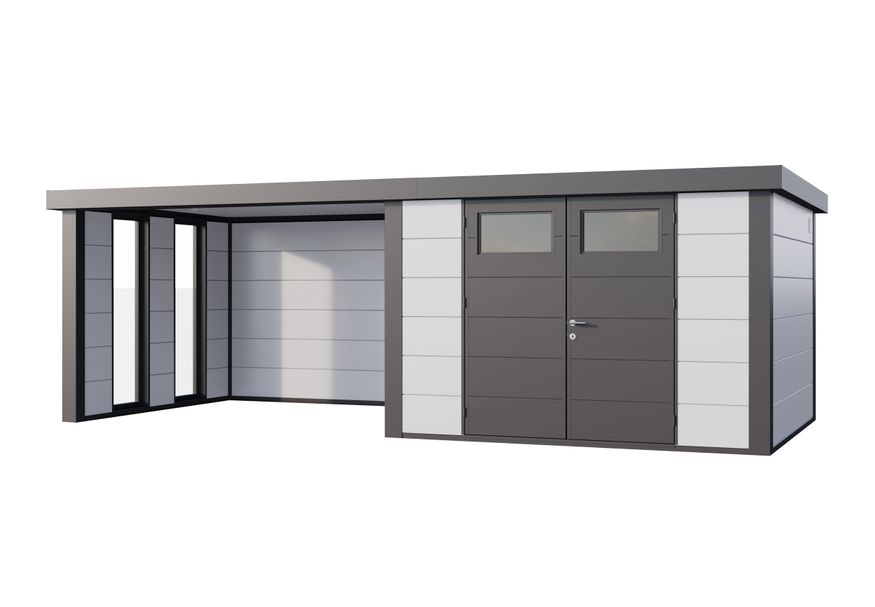 Telluria Classico 3330 lounge Large links - met ramen - wit | antraciet Foto van Telluria Classico 3330 lounge Large links - met ramen - wit | antraciet