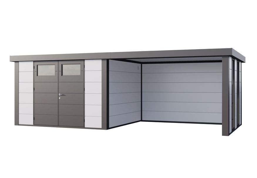 Telluria Classico 3330 lounge Large rechts - met ramen - wit | antraciet Foto van Telluria Classico 3330 lounge Large rechts - met ramen - wit | antraciet