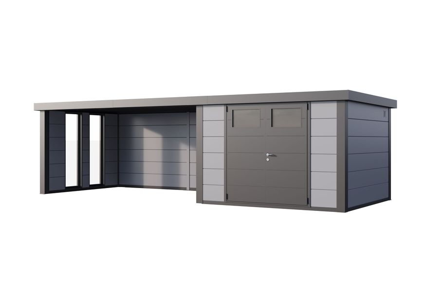 Foto van Telluria Classico 3330 lounge XL links - met ramen - lichtgrrijs