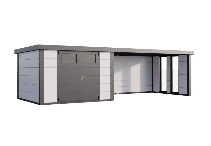 Telluria Classico 3030 lounge XL rechts - met ramen - wit|antraciet Foto van Telluria Classico 3030 lounge XL rechts - met ramen - wit|antraciet