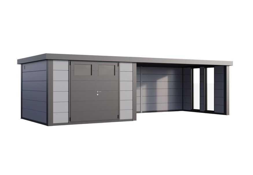 Foto van Telluria Classico 3330 lounge XL rechts - met ramen - lichtgrrijs