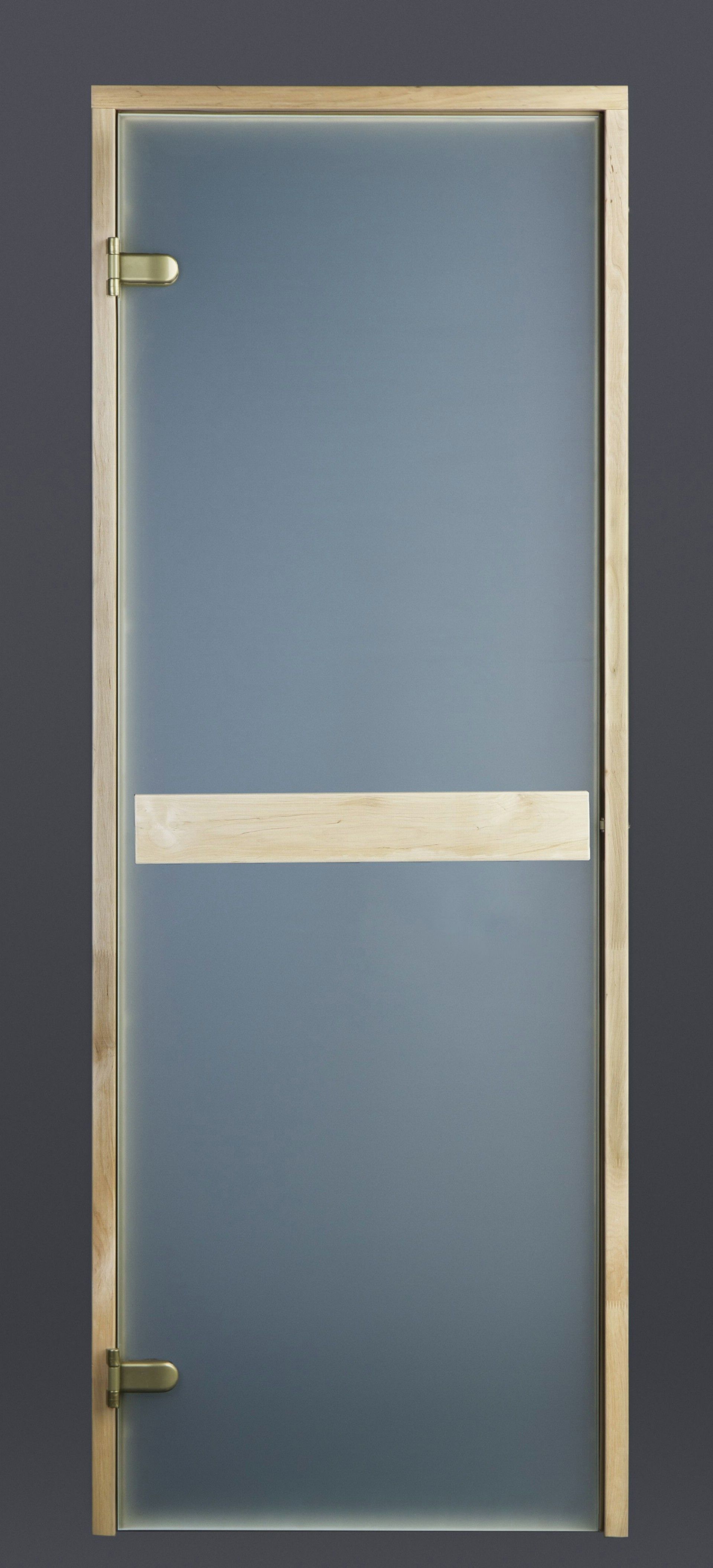 Foto der Ilogreen Saunatür Classic 69x199cm Satin 8 mm