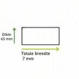 Foto van Azobe Geschaafd 045/070 - 200 cm