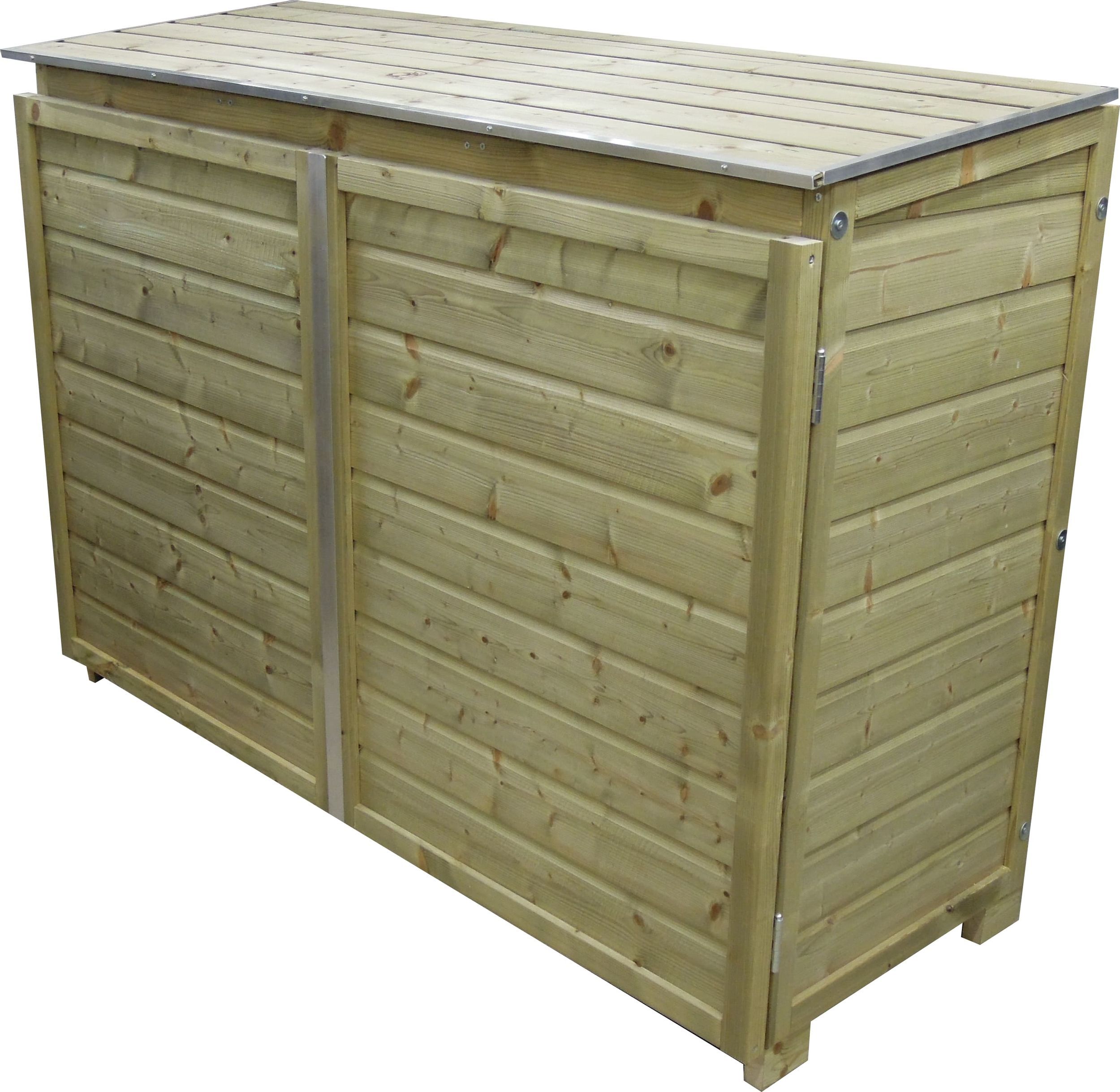 Foto van Lutrabox containerberging voor 3 afvalcontainers 140L