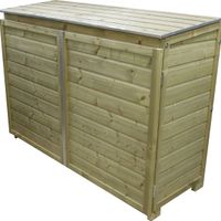Foto van Lutrabox containerberging voor 3 afvalcontainers 140L