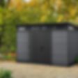 Foto von Keter Cortina 117 Kunststoff Gartenhaus Anthrazit