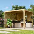 Foto von Karibu Cubus holzern pavillon (45959) - 320 x 320 cm
