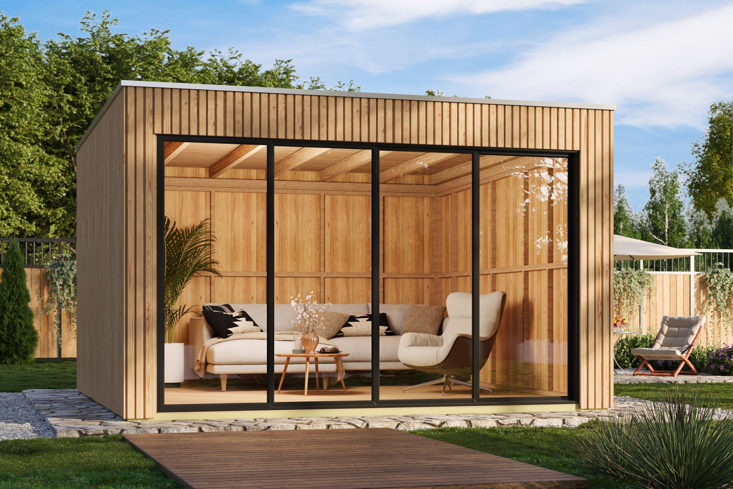 Foto van SmartShed houten tuinhuis Cube Novia