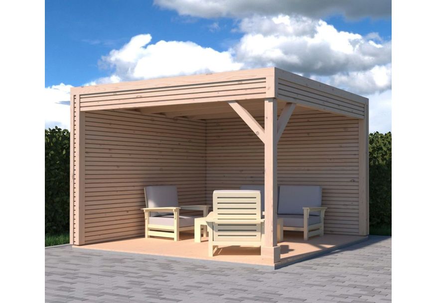 Azalp Gartenlaube Cyriel 400x350 cm Foto von Azalp Gartenlaube Cyriel 400x350 cm