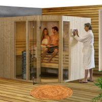 Foto van Hot Orange Daisy Binnensauna