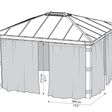 Foto von Palram - Canopia Dallas 4300 Vorhang Set*