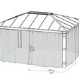 Foto von Palram - Canopia Dallas 4900 Netze Set*