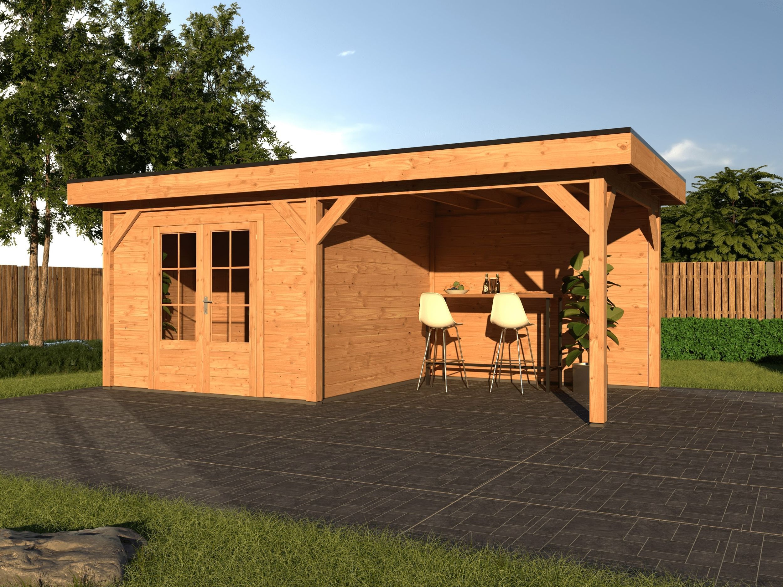 Foto van Duxwood tuinhuis met overkapping Genevè