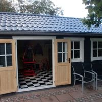 Foto van Azalp Dubbele Deur Half Glas