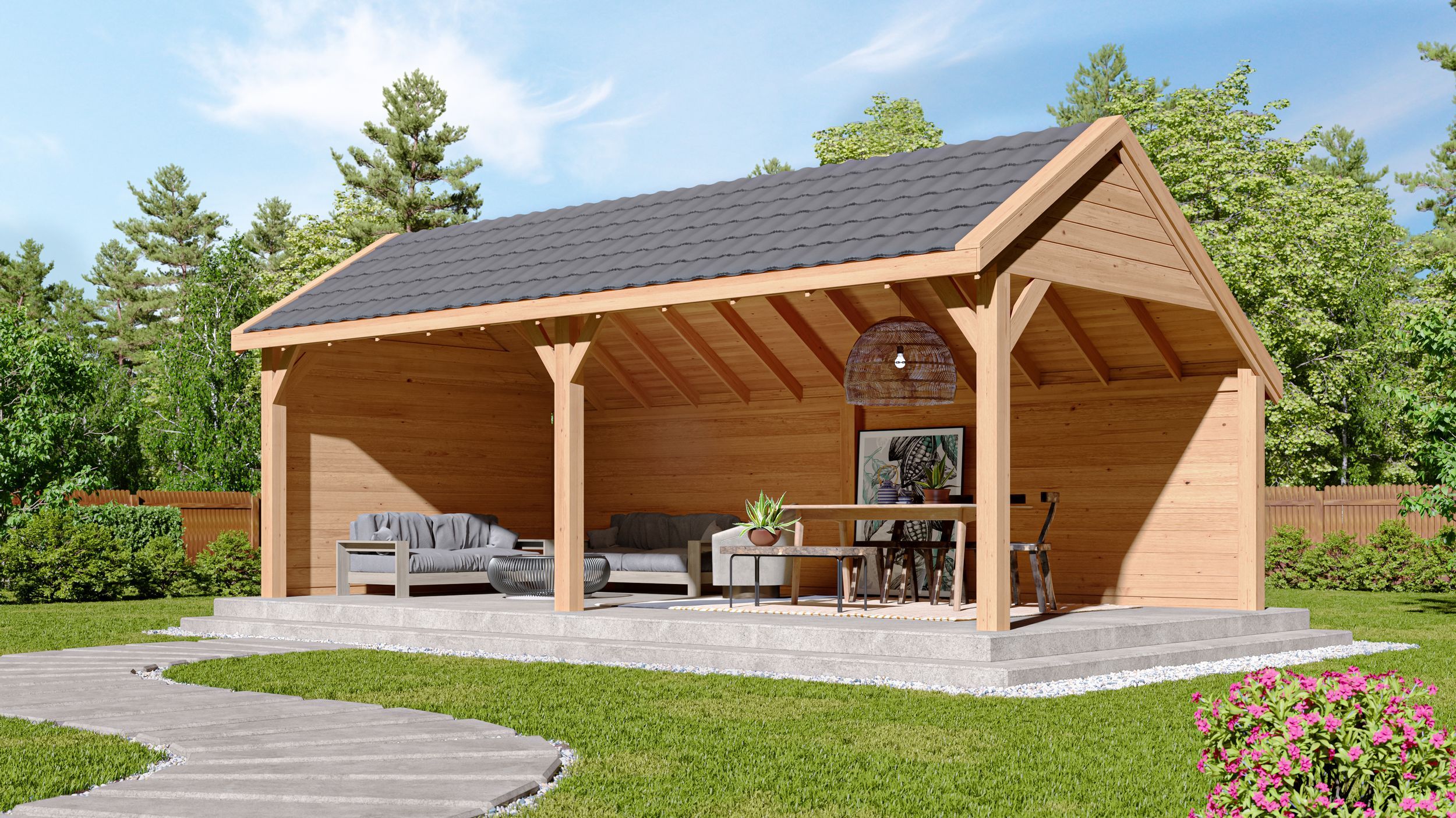 Foto der Kirk and Michaels Douglasien Schuppen mit Satteldach Decis