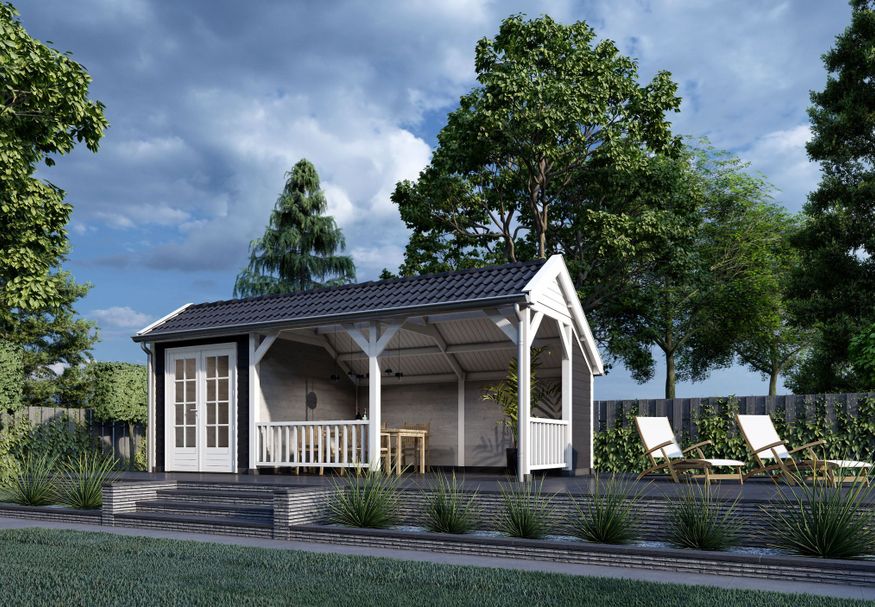 Trendhout Kapschuur de Deel 750x340 cm Foto van Trendhout Kapschuur de Deel 750x340 cm