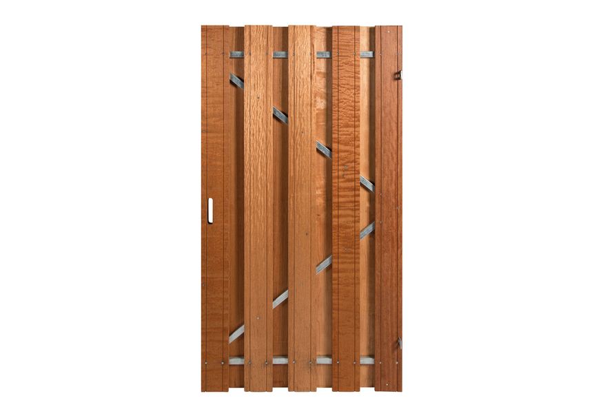 Deur met frame Universeel hardhout 100 x 180 cm Foto van Deur met frame Universeel hardhout 100 x 180 cm