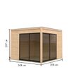 Foto von Karibu Dice 3 Gartenhaus (92790)