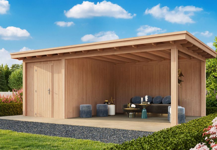 Kirk and Michaels Didius Gartenhaus mit Terrasse 900x300 cm Foto von Kirk and Michaels Didius Gartenhaus mit Terrasse 900x300 cm