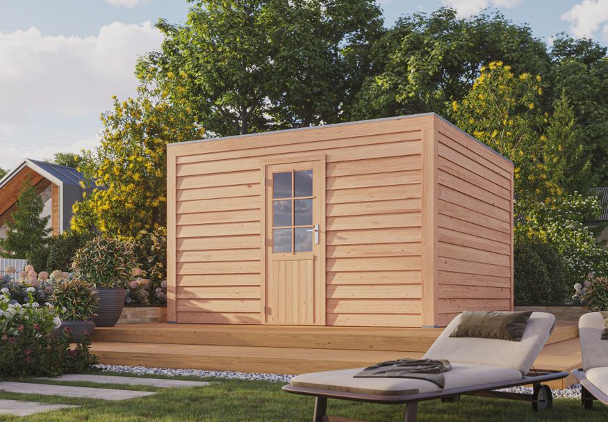 WoodAcademy Douglasien Gartenhaus Graniet Essential 400x300 cm Foto von WoodAcademy Douglasien Gartenhaus Graniet Essential 400x300 cm
