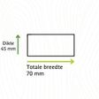 Foto van Douglas gesch 045/070 PEFC - 250 cm