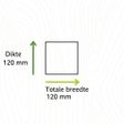 Foto van Douglas gesch 120/120 PEFC - 250 cm