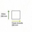Foto van Douglas Fijnbezaagd 200/200 PEFC - 600 cm