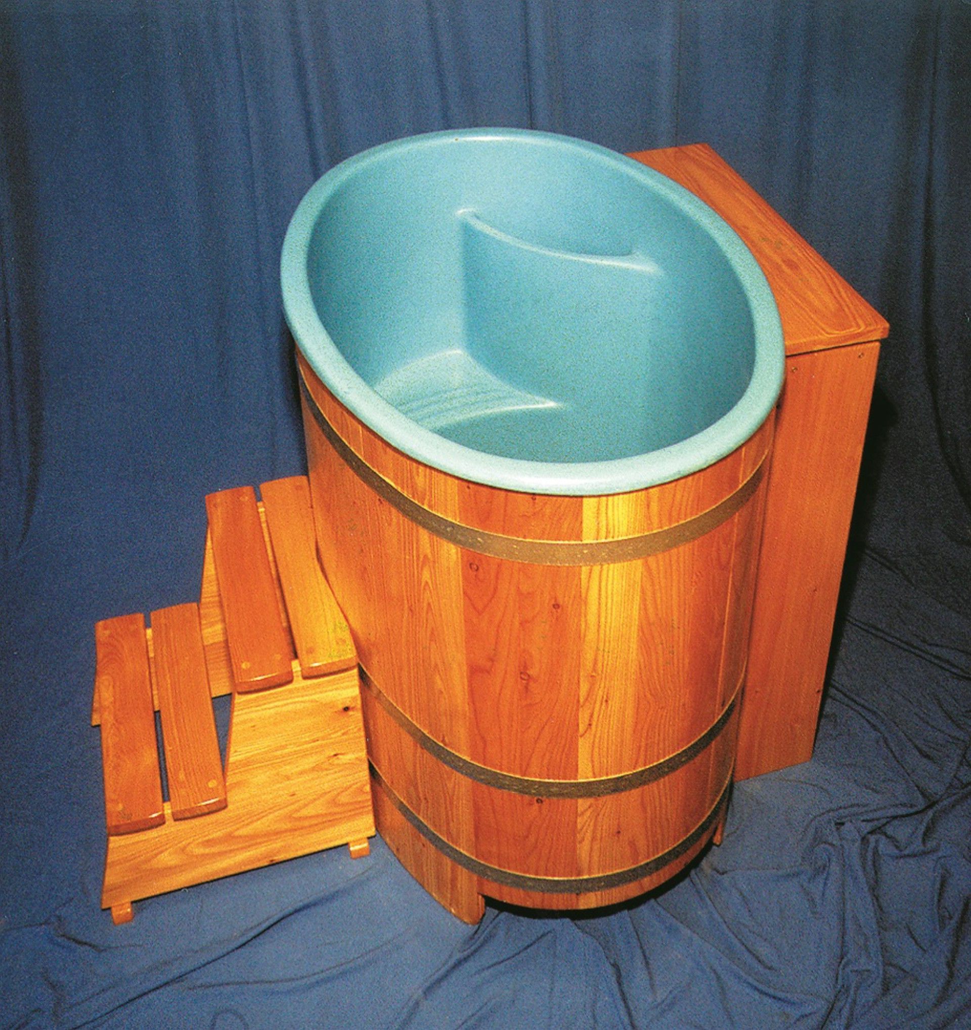 Foto van Blumenberg Dompelbad 112x79x101 cm - lariks (443-03ES)