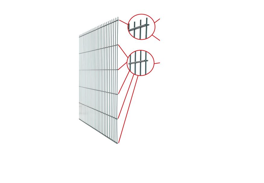 Foto van Dubbelstaafs gaasmat antra 160x200