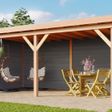 Foto van WoodAcademy Earl Grigio Houten Overkapping 800x400 cm