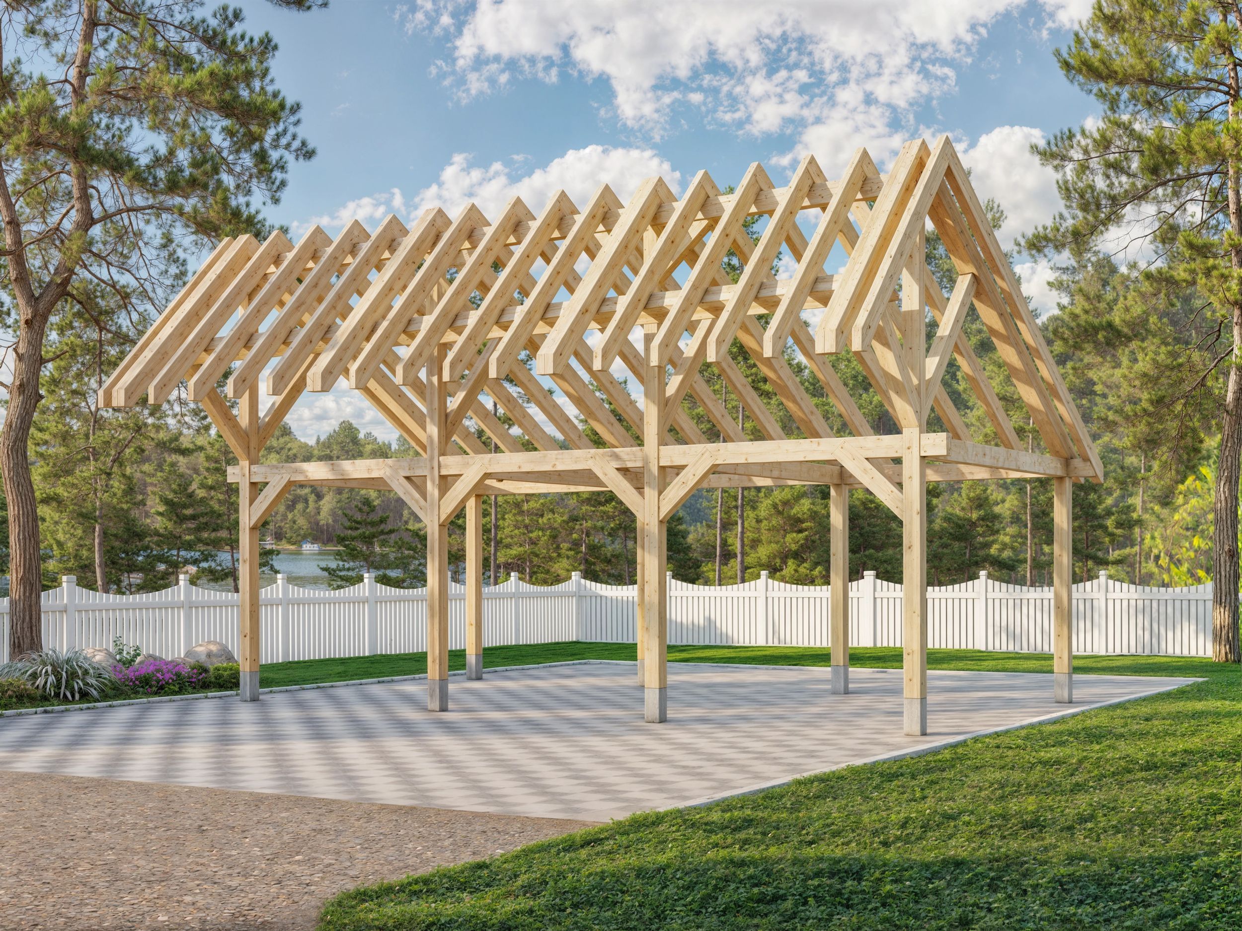 Foto van EastWood eiken kapschuur buitenverblijf Noord