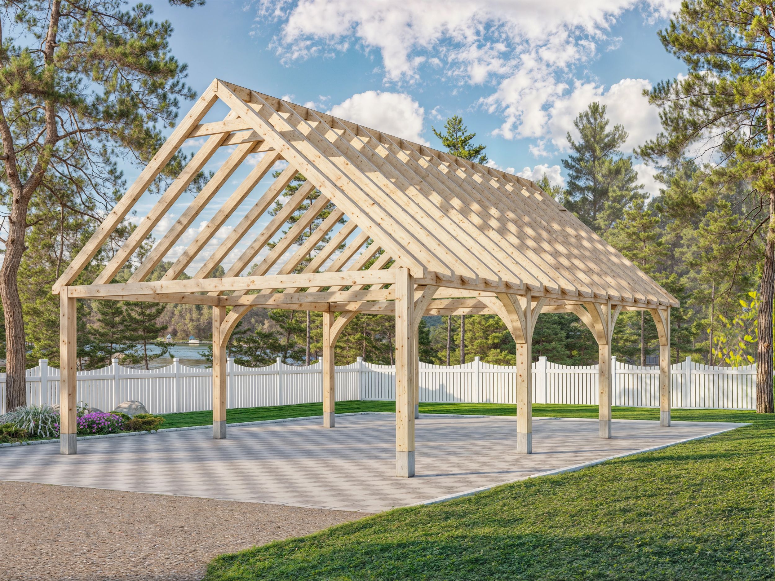 Foto van EastWood eiken zadeldak buitenverblijf Border