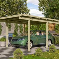 Foto der Karibu 62023 Eco Einzel Hölzerne Carport 1 - Geïmpregneerd