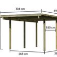 Foto van Karibu Eco Enkele Carport 1 (62023)