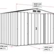 Foto van Duramax ECO Metalen Tuinhuis 8x6 Antraciet