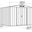 Foto van Duramax ECO Metalen Tuinhuis 8x8 Antraciet