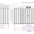 Foto van Duramax ECO Metalen Tuinhuis 10x8 Antraciet