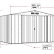 Foto van Duramax ECO Metalen Tuinhuis 10x8 Antraciet