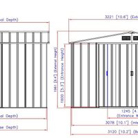 Foto der Duramax ECO 10x10 Anthrazit Metall Gartenhaus