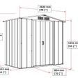 Foto van Duramax ECO Metalen Tuinhuis 6x4 Antraciet (O)