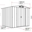 Foto van Duramax ECO Metalen Tuinhuis 6x6 Antraciet