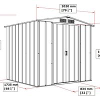Foto van Duramax ECO 6x6 Metalen Tuinhuis