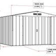 Foto van Duramax ECO Metalen Tuinhuis 10x12 Antraciet