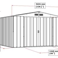 Foto der Duramax ECO 10x12 Anthrazit Metall Gartenhaus