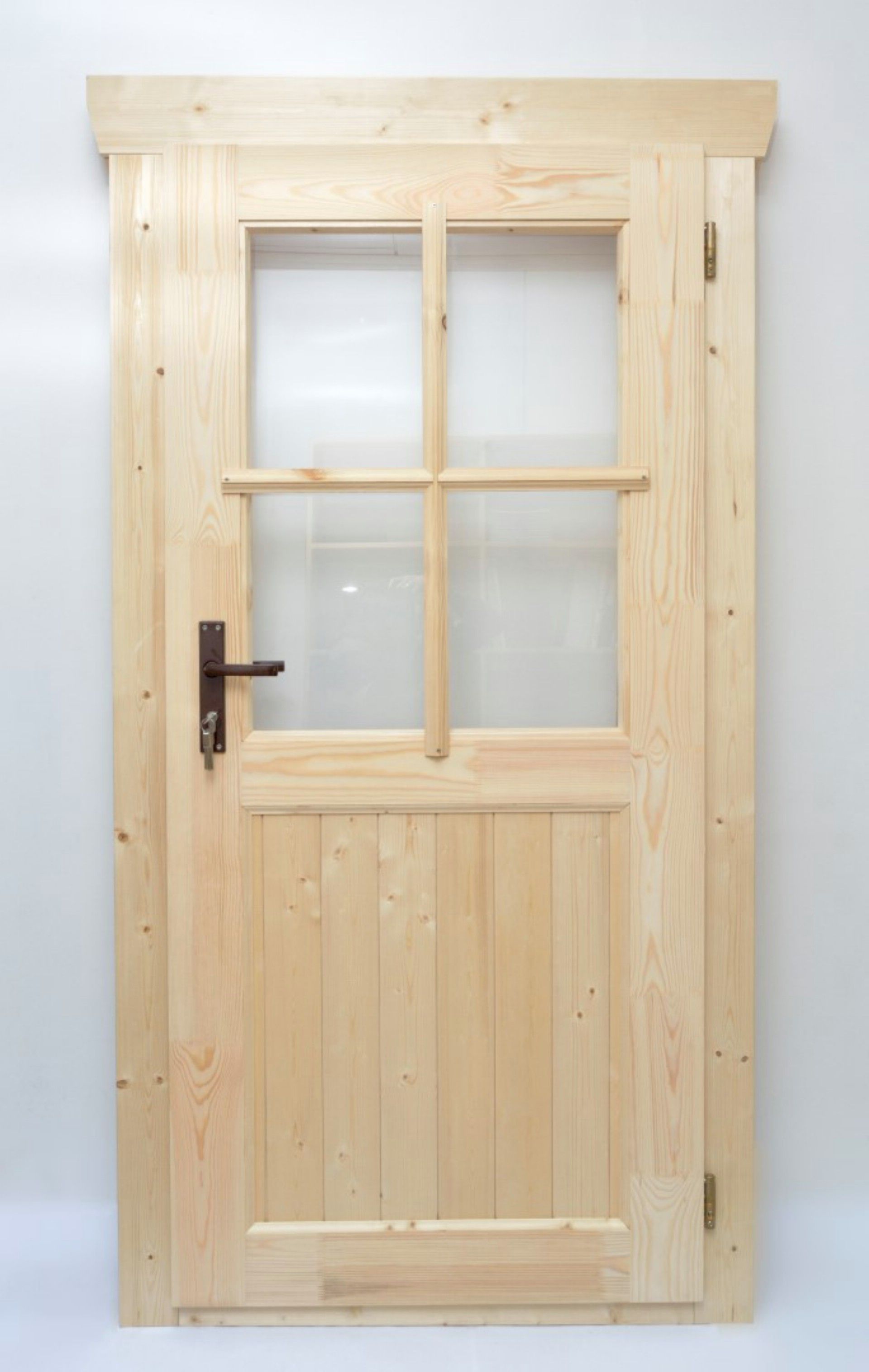 Foto van Azalp enkele deur half glas - 90x190 cm