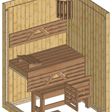 Foto von Azalp Elementare Ecksauna Classic 135x135 cm, Fichte