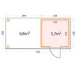 Foto van Telluria Classico OL Large 2424 lichtgrijs - links