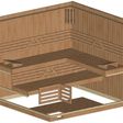 Foto von Azalp Elementsauna 237x220 cm, Erle